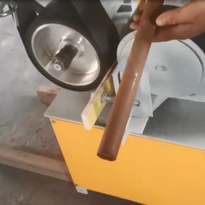 Wheel polishing machine