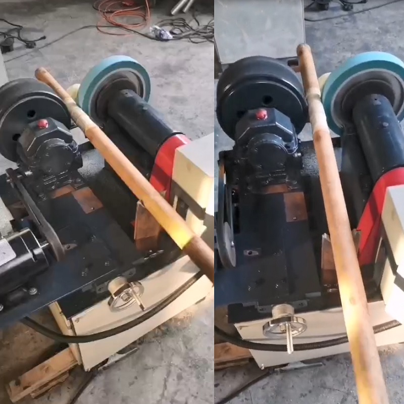 wood pipe polishing machine