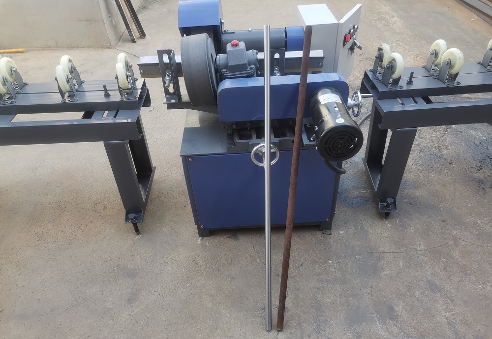 Automatic Pipe Polishing Machine With Pipe Stands