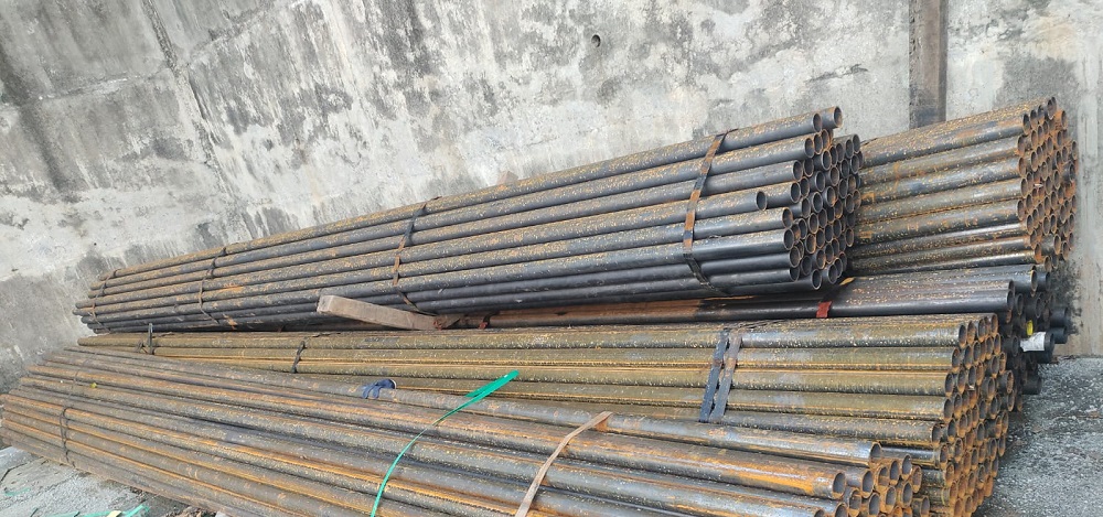 Fire fighting grooving pipe polishing machine