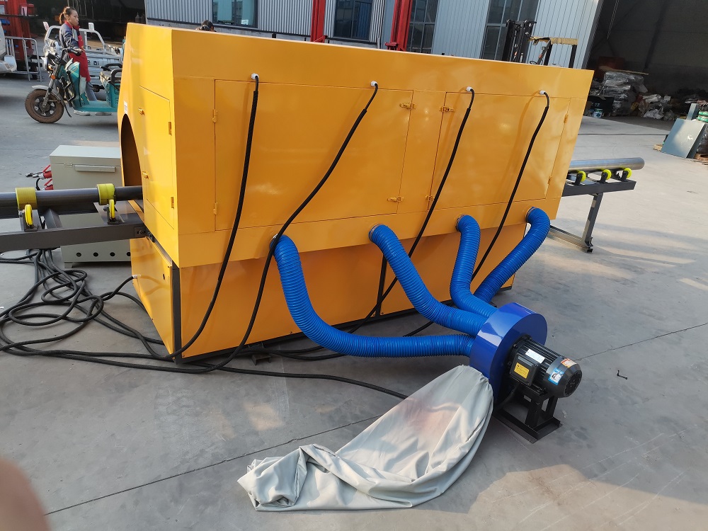 Fire fighting grooving pipe polishing machine