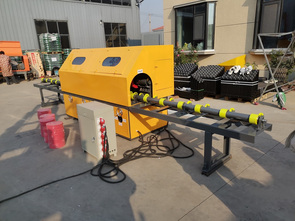Fire fighting grooving pipe polishing machine