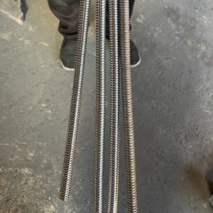 Threaded rod grinding polishing machine