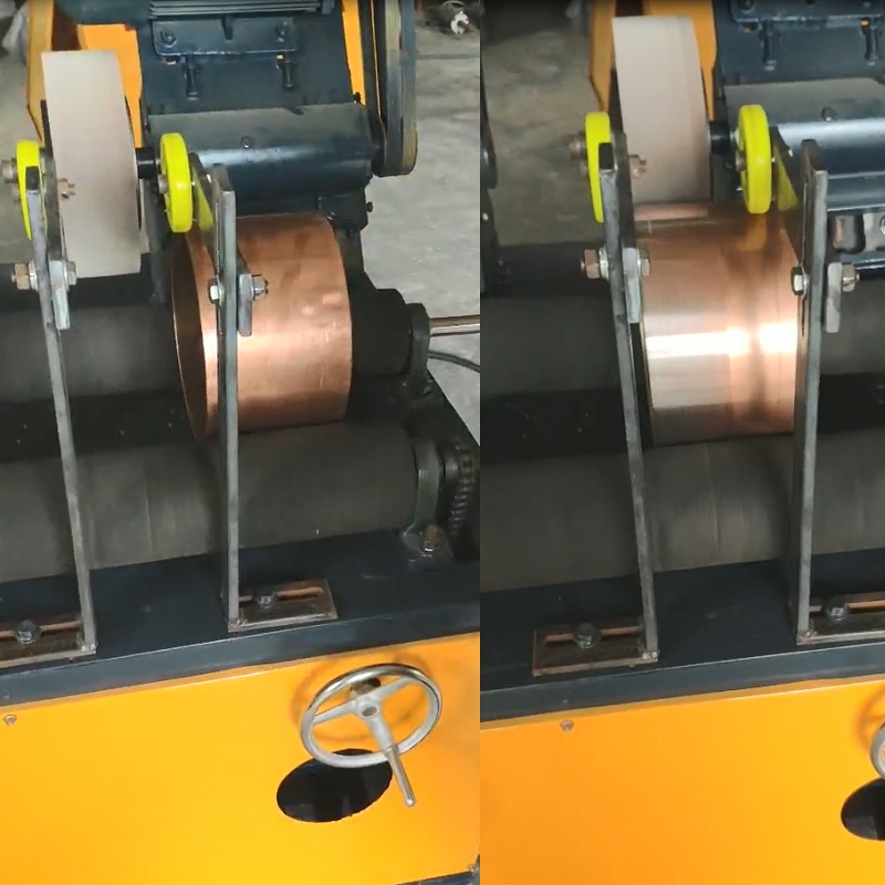 Copper pipe polishing machine