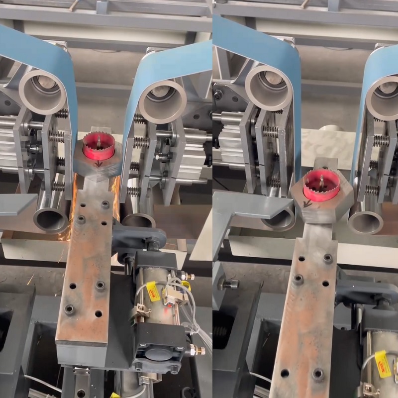 Hex nut polishing machine
