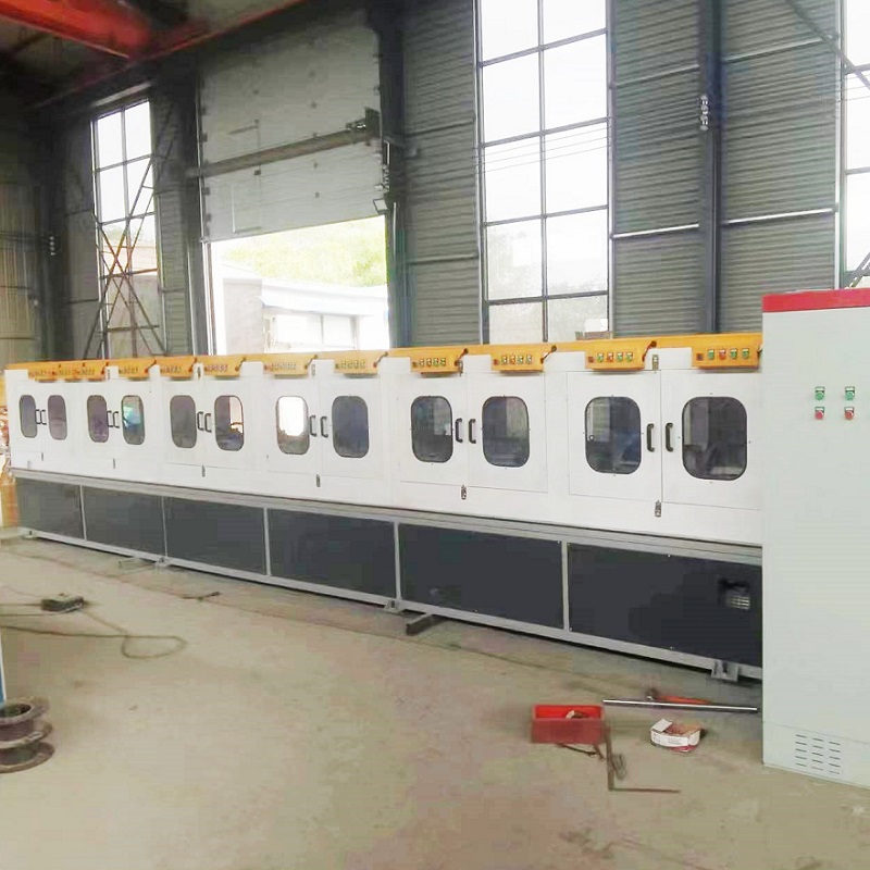 12-Station mirror finish pipe polishing machine