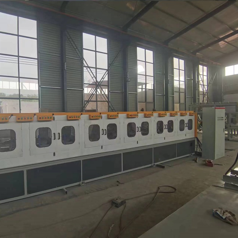 12-Station mirror finish pipe polishing machine