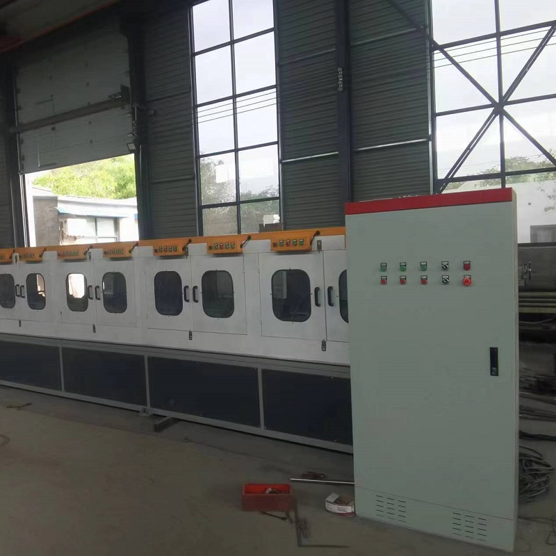 12-Station mirror finish pipe polishing machine