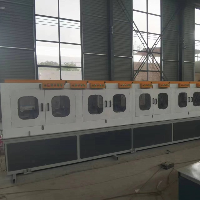 12-Station mirror finish pipe polishing machine