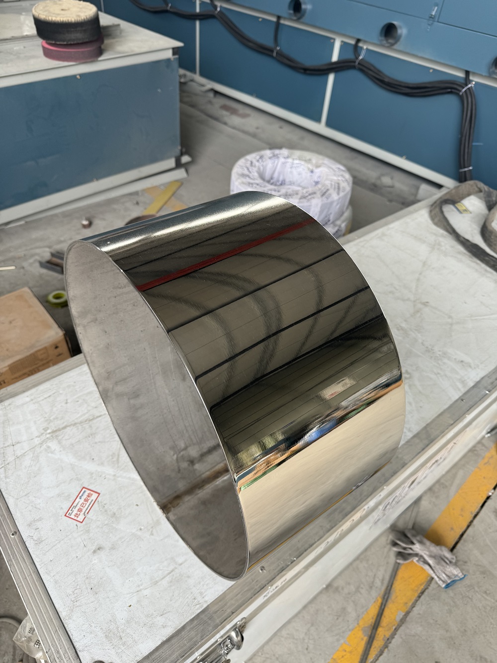 Mirror Finish Pipe Polishing Machine
