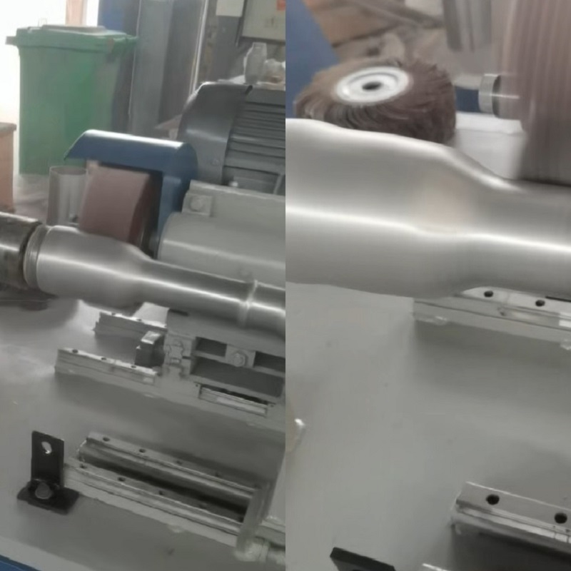 Irregular pipe polishing machine