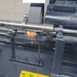 Embossed pipe and rod polishing machine