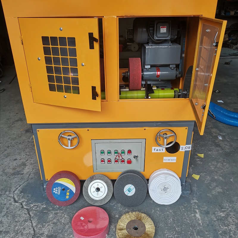 No scratch pipe polishing machine